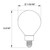 Halco 6G16.5-CL-FLED4-927-E12-D-T24 Halco 82654 - Clear LED Filament G16.5 Globe Bulb - 6W - 2700K - 90 CRI 