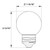 Halco 82662 Halco - Clear LED Filament G16.5 Globe Bulb - 3W - 5000K - 90 CRI 