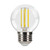 Halco 82666 Halco - Clear LED Filament G16.5 Globe Bulb - 6W - 2700K - 90 CRI 