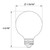 Halco 82669 Halco - Clear LED Filament G25 Globe Bulb - 5W - 2700K - 90 CRI 