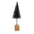 Vickerman LS221317 Vickerman - 8 to 12 in Black Bottle Brush Tabletop Christmas Tree Set - Unlit 