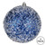 Vickerman N190331D Vickerman - 6 in Midnight Blue Glitter Ball Christmas Ornament - 4 Pack 