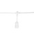 Vickerman V47W026 48 ft White Patio String Light with E26 Sockets