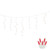 Vickerman X6W3103 9' LED Red Icicle Christmas Light String