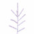 Vickerman K226065 6.5' x 42" Flocked Slim Pistol Pine 661T
