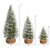Vickerman LS190391 Frosted Green Oval Table Top Christmas Tree Set of 3