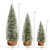 Vickerman LS190791 Frosted Green Oval Table Top Christmas Tree Set of 3