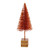 Vickerman LS221318 Orange Bottle Brush Table Top Christmas Tree Set of 3