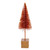 Vickerman LS221318 Orange Bottle Brush Table Top Christmas Tree Set of 3
