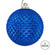 N188702D Vickerman - 6 in Blue Glitter Ball Christmas Ornament - 4 Pack