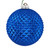 N188702D Vickerman - 6 in Blue Glitter Ball Christmas Ornament - 4 Pack