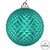 N188742D Vickerman - 6 in Teal Glitter Ball Christmas Ornament - 4 Pack