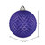 N188766D Vickerman - 6 in Purple Glitter Ball Christmas Ornament - 4 Pack