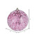 Vickerman N190379D Vickerman - 6 in Pink Glitter Ball Christmas Ornament - 4 Pack 