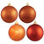 N590718 Vickerman - 2.75 in Burnished Orange Assorted Finish Ball Christmas Ornament - 20 Pack