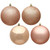 Vickerman N590758 Vickerman - 2.75 in Rose Gold Assorted Finish Ball Christmas Ornament - 20 Pack 