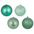 Vickerman N590844A Vickerman - 3 in Seafoam Assorted Finish Ball Christmas Ornament - 16 Pack 