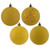 Vickerman N590878 Vickerman - 3 in Yellow Assorted Finish Ball Christmas Ornament - 16 Pack 
