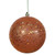 Vickerman N591218DQ Vickerman - 4.75 in Burnished Orange Sequin Ball Christmas Ornament - 4 Pack 