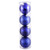 N592022DA Vickerman - 8 in Cobalt Blue Assorted Finish Ball Christmas Ornament - 4 Pack