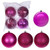 Vickerman N592059DA Vickerman - 8 in Hot Pink Assorted Finish Ball Christmas Ornament - 4 Pack 