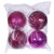 Vickerman N592059DA Vickerman - 8 in Hot Pink Assorted Finish Ball Christmas Ornament - 4 Pack 