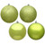 Vickerman N595473A Vickerman - 1.6 in Lime Assorted Finish Ball Christmas Ornament - 96 Pack 