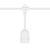 Vickerman V47W052 100' White Patio String Light with E26 Sockets