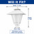 White Outdoor Coach Post Top Light Fixture - Frost Acrylic Lens