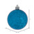 M166312D Vickerman - 4 in Turquoise Shiny Mercury Ball Christmas Ornament - 6 Pack