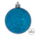 M166312D Vickerman - 4 in Turquoise Shiny Mercury Ball Christmas Ornament - 6 Pack