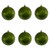 M166364D Vickerman - 4 in Moss Green Shiny Mercury Ball Christmas Ornament - 6 Pack