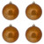 M166588D Vickerman - 6 in Copper Shiny Mercury Ball Christmas Ornament - 4 Pack