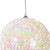 MC250811W Vickerman - 6 in White Bead Christmas Ornament - 2 Pack