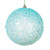 MC250832W Vickerman - 6 in Baby Blue Bead Christmas Ornament - 2 Pack