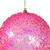 MC250879W Vickerman - 6 in Pink Bead Christmas Ornament - 2 Pack
