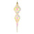 MC252938W Vickerman - 16.5 in Champagne Finial Christmas Ornament