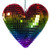 MC253299W Vickerman - 4.75 in Multi-Color Shiny Heart Christmas Ornament - 2 Pack