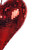 MC253403W Vickerman - 10 in Red Shiny Heart Christmas Ornament