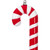 MT252203W Vickerman - 36 in Red Enamel Candy Cane Christmas Ornament