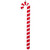 MT252203W Vickerman - 36 in Red Enamel Candy Cane Christmas Ornament
