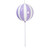 MT252486W Vickerman - 23.6 in Lavender Enamel Lollipop Christmas Ornament