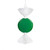 MT253004W Vickerman - 7 in Green Enamel Assorted Candy Christmas Ornament - 3 Pack