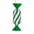 MT253204W Vickerman - 4 in Green Enamel Assorted Candy Christmas Ornament - 6 Pack