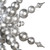 MT257807UV Vickerman - 39 in Silver Candy Finial UV Outdoor Christmas Ornament