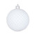 N188711D Vickerman - 6 in White Durian Glitter Ball Christmas Ornament - 4 Pack