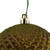 N188714D Vickerman - 6 in Olive Durian Glitter Ball Christmas Ornament - 4 Pack