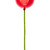 N234303SV Vickerman - 3 in Red Shiny Ball Stick Christmas Ornament - 12 Pack