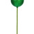 N234304G Vickerman - 3 in Green Glitter Ball Stick Christmas Ornament - 12 Pack