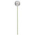 N234307G Vickerman - 3 in Silver Glitter Ball Stick Christmas Ornament - 12 Pack